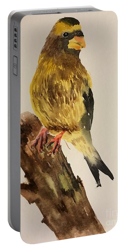 1412019 Portable Battery Charger featuring the painting 1412019 by Han in Huang wong