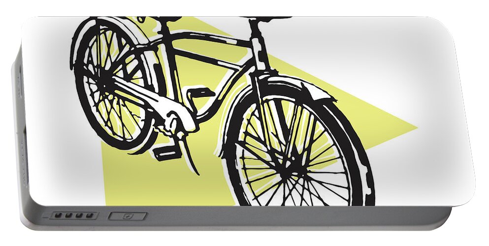 Activity Portable Battery Charger featuring the drawing Bicycle #19 by CSA Images