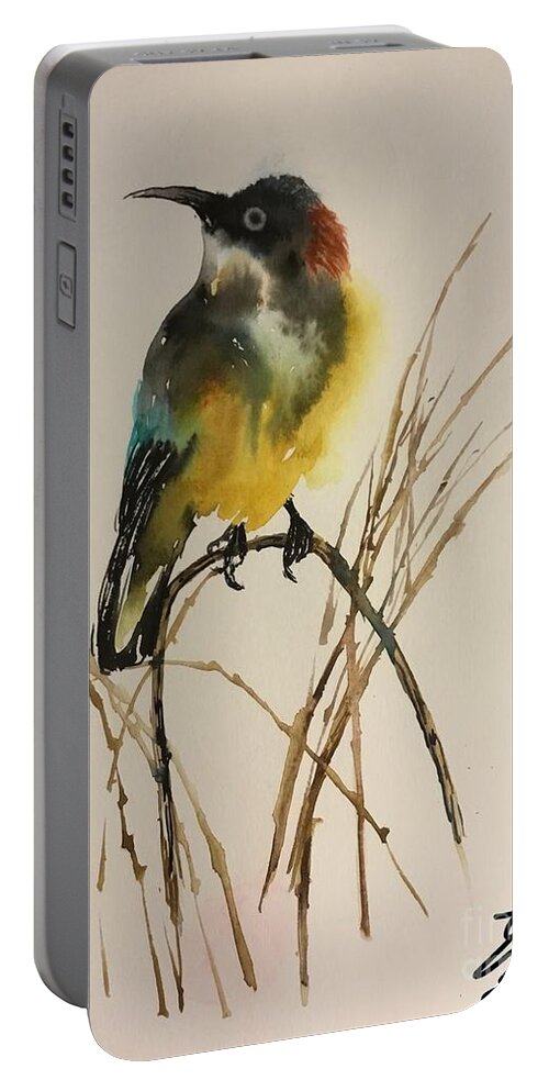 1912019 Portable Battery Charger featuring the painting 1912019 by Han in Huang wong