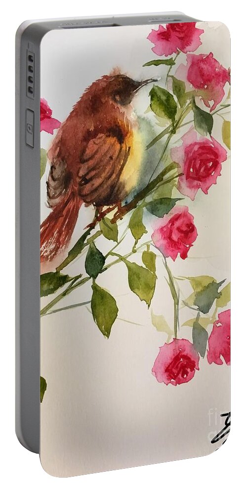1922019 Portable Battery Charger featuring the painting 1922019 by Han in Huang wong