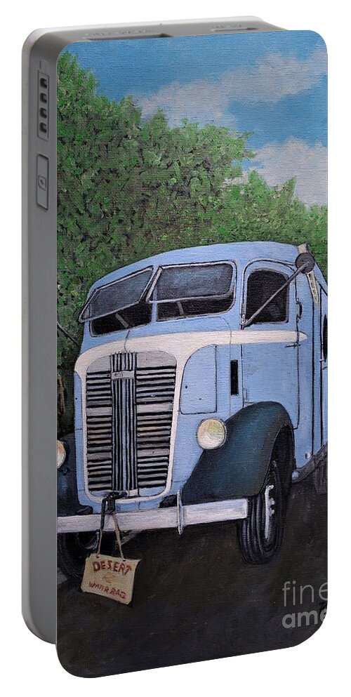 Gmc Trucks Portable Battery Charger featuring the painting 1937 Gmc Coe by Reb Frost