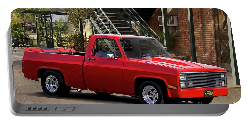 Automobile Portable Battery Charger featuring the photograph 1983 Chevrolet C10 LRHH Pickup I by Dave Koontz