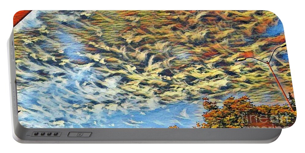 Clouds Portable Battery Charger featuring the photograph Colorful sky #2 by Steven Wills
