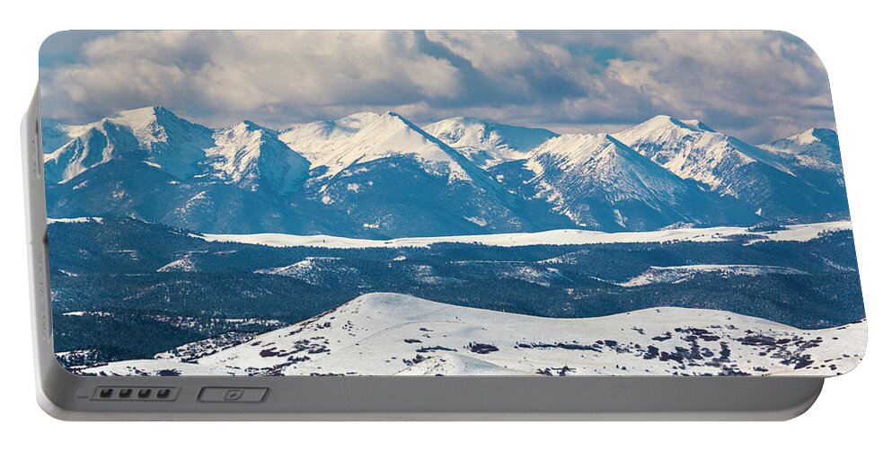 Sange De Cristo Portable Battery Charger featuring the photograph Fresh Snow on the Sangre #2 by Steven Krull