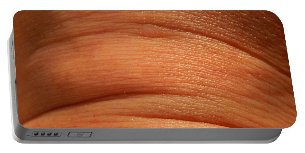 Skin Portable Battery Charger featuring the photograph Human skin texture in various parts of the body #2 by Oleg Prokopenko