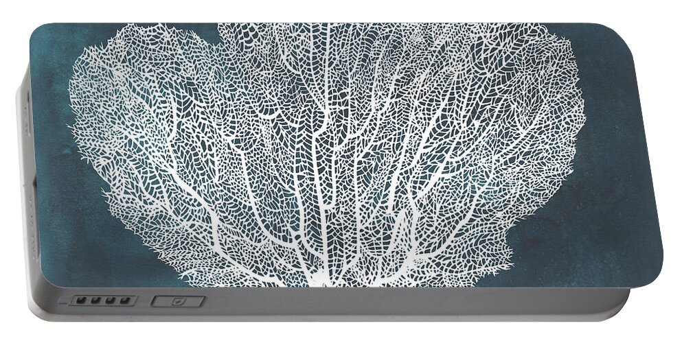 Coastal Portable Battery Charger featuring the painting Inverse Sea Fan I #2 by Grace Popp