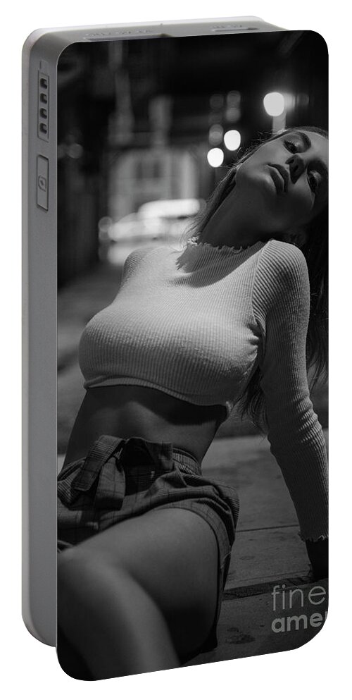 Joshua Mimbs Portable Battery Charger featuring the photograph Modeling #6 by FineArtRoyal Joshua Mimbs