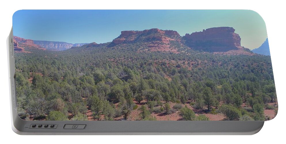 Sedona Portable Battery Charger featuring the photograph S E D O N A by Anthony Giammarino