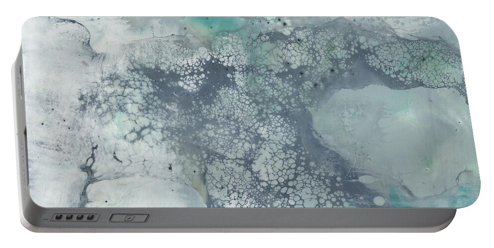Embellished Portable Battery Charger featuring the painting Sea Lace I by Jennifer Goldberger