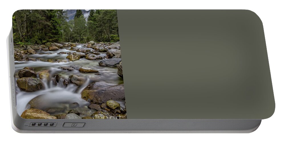 Austria Portable Battery Charger featuring the photograph The Wimmertal in Tirol #4 by Bernd Laeschke