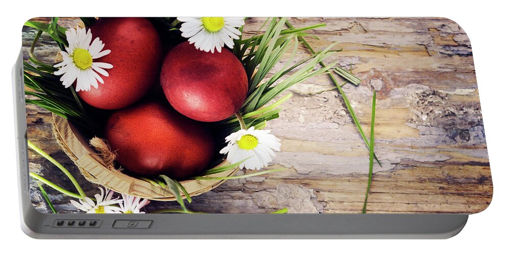 Easter Portable Battery Charger featuring the photograph Easter Eggs #3 by Jelena Jovanovic