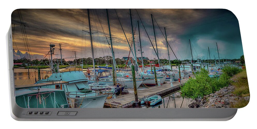 St Augustine Portable Battery Charger featuring the photograph San Sebastian River Sunset #3 by Joseph Desiderio