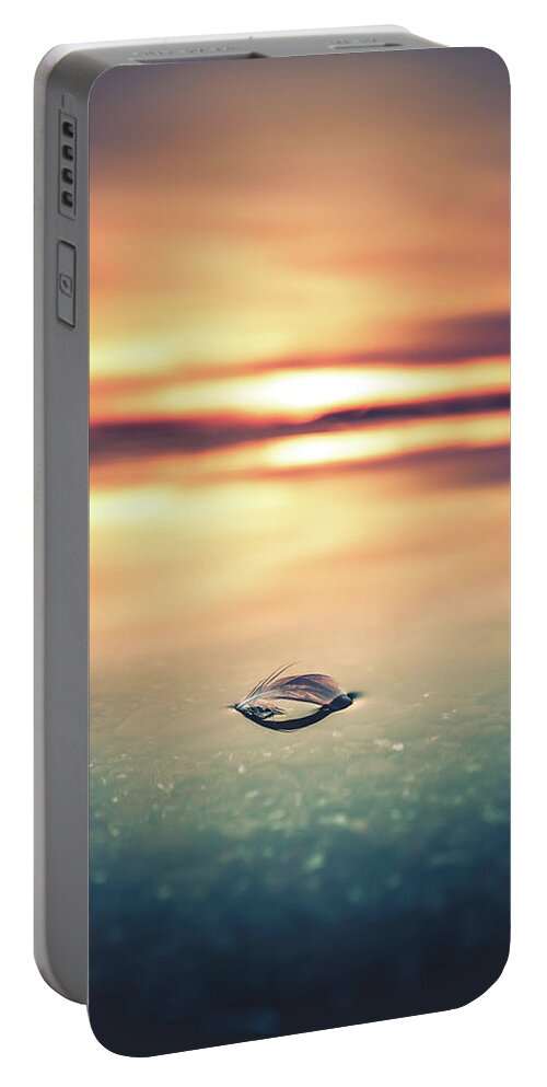Beach Portable Battery Charger featuring the photograph Lake Erie Sunset #4 by Dave Niedbala