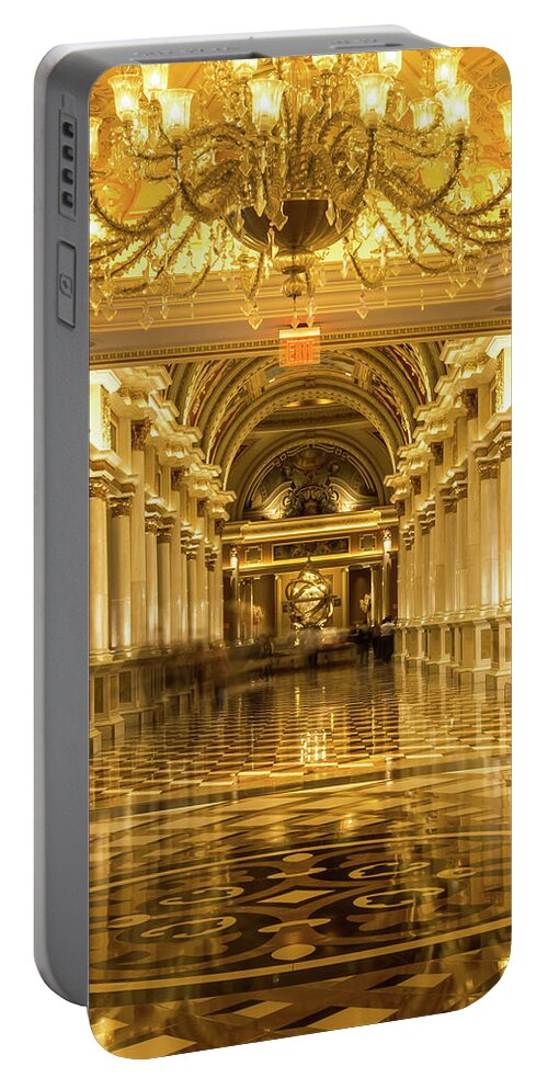 Casino Portable Battery Charger featuring the photograph Las vegas nevada luxurious architecture #4 by Alex Grichenko