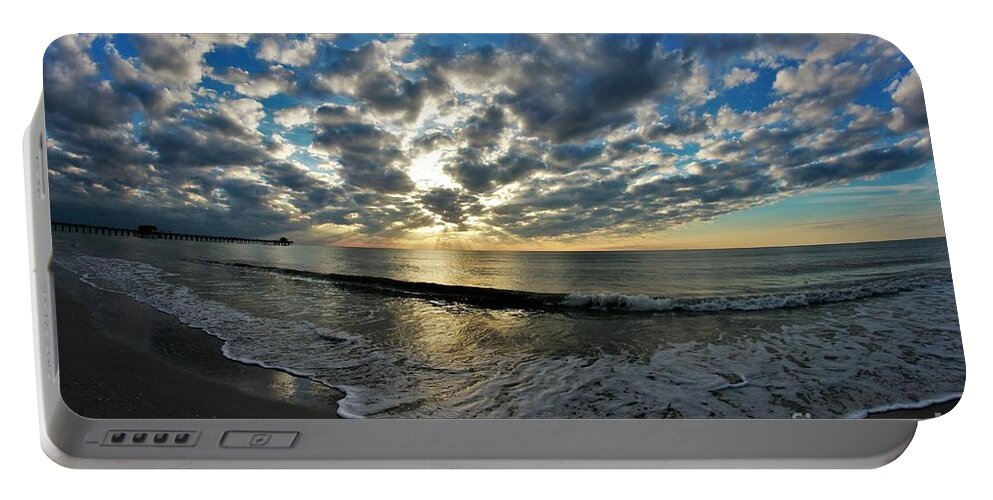 Naples Portable Battery Charger featuring the photograph Naples Beach #44 by Donn Ingemie