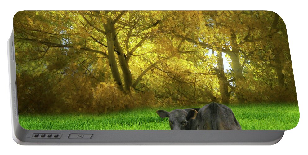 Grass Portable Battery Charger featuring the photograph 4780 by Peter Holme III