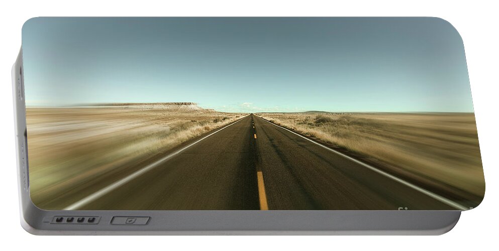 Arizona Portable Battery Charger featuring the photograph Arizona Desert Highway by Raul Rodriguez