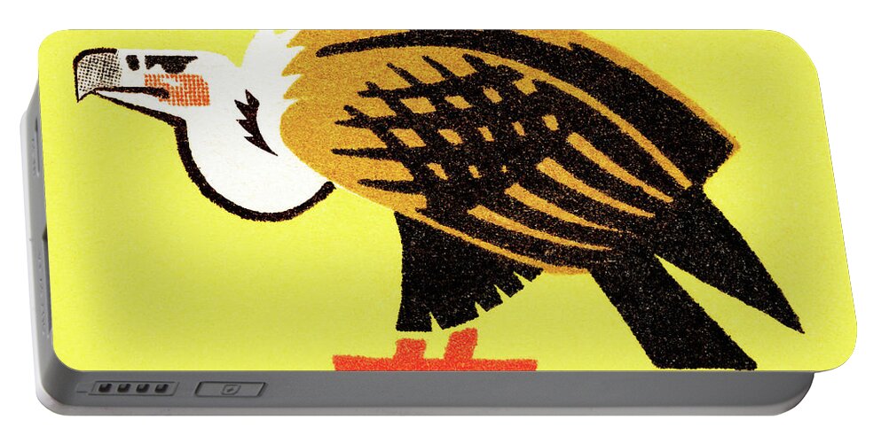 Animal Portable Battery Charger featuring the drawing Eagle #5 by CSA Images