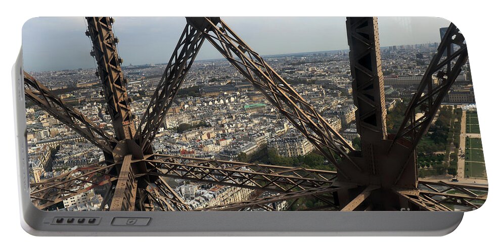 Eiffel Tower Portable Battery Charger featuring the photograph Eiffel Tower, Paris France #5 by Steven Spak