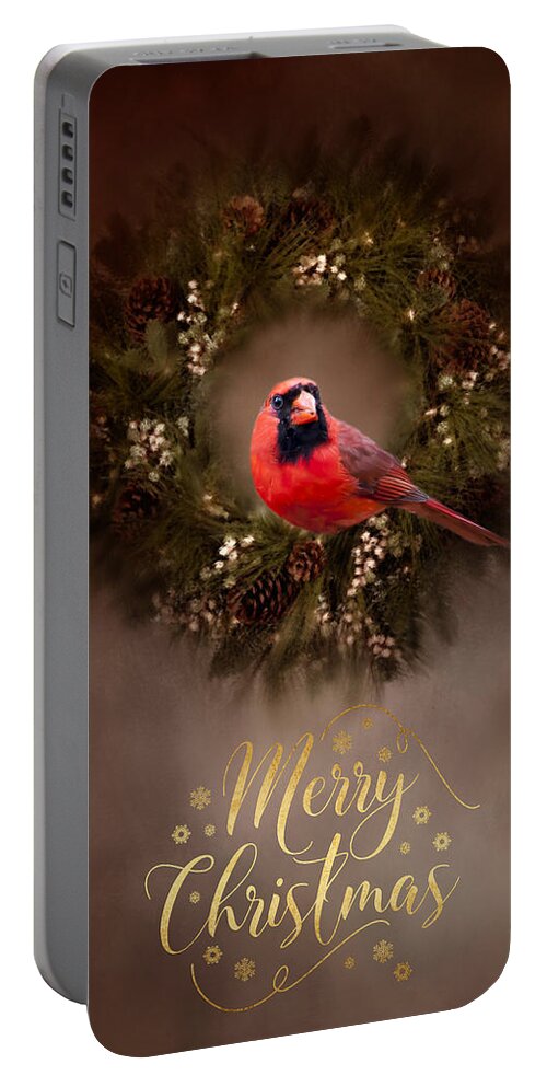 Greeting Card Portable Battery Charger featuring the photograph Merry Christmas by Cathy Kovarik