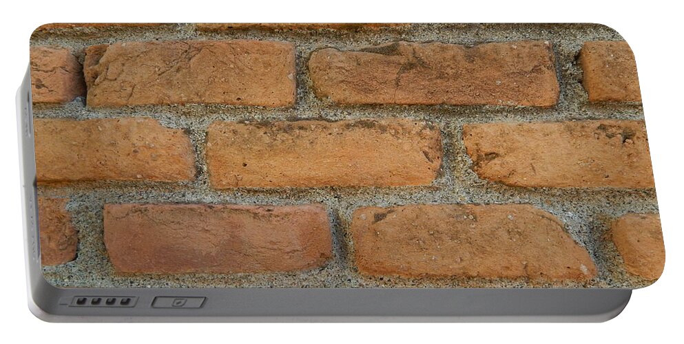 Stone Portable Battery Charger featuring the photograph Texture natural stone masonry and paving #5 by Oleg Prokopenko
