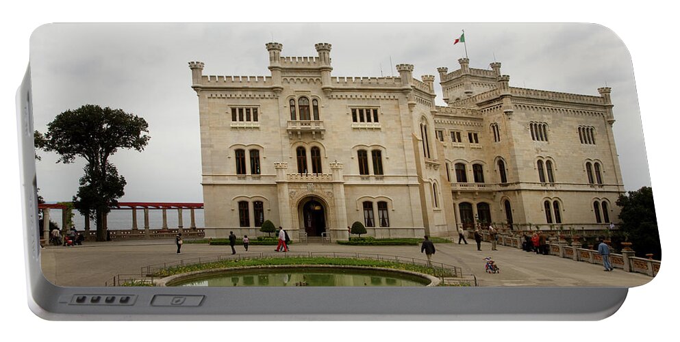Miramare Portable Battery Charger featuring the photograph Miramare, Trieste, Italy #6 by Ian Middleton