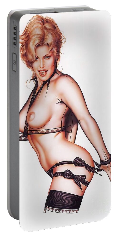 Sexy Boobs Girl Pussy Topless erotica Butt Erotic Ass Teen tits cute model  pinup porn net sex strip #7 Portable Battery Charger by Deadly Swag - Pixels