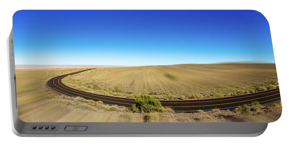 Arizona Portable Battery Charger featuring the photograph Arizona Desert Highway #8 by Raul Rodriguez