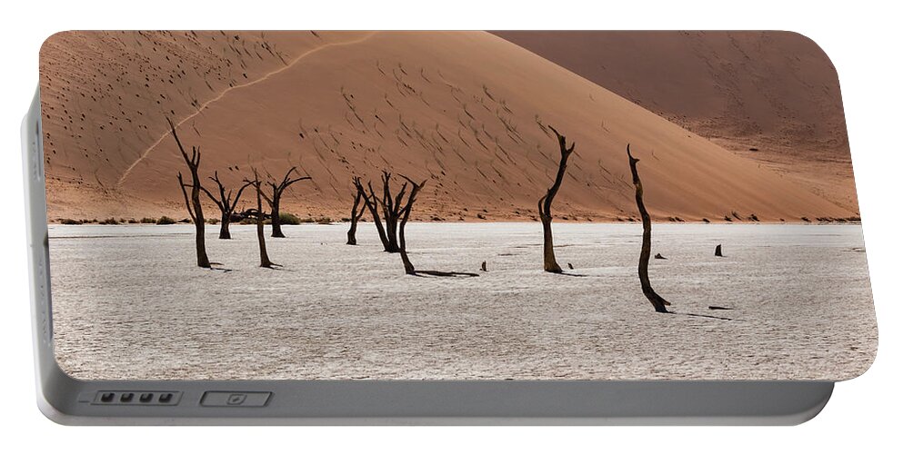 Artistic Portable Battery Charger featuring the photograph Deadvlei #8 by Mache Del Campo