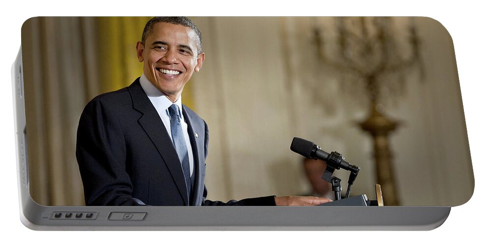 B1019 Portable Battery Charger featuring the photograph Barack Obama #2 by Granger