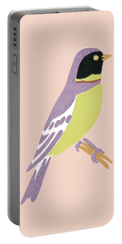Animal Portable Battery Charger featuring the drawing Bird #9 by CSA Images