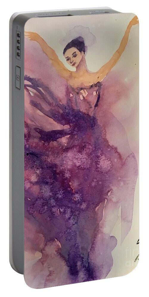 922019 Portable Battery Charger featuring the painting 922019 by Han in Huang wong