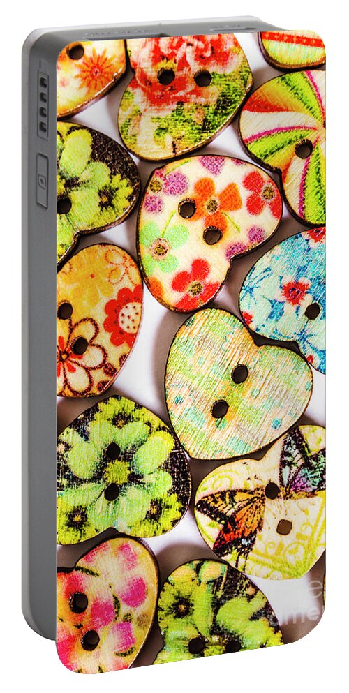 Fashion Portable Battery Charger featuring the photograph A craft of hearts by Jorgo Photography