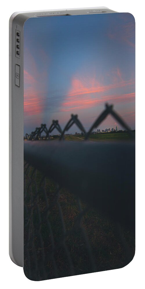 Fence Portable Battery Charger featuring the photograph A Fence by Peter Hull
