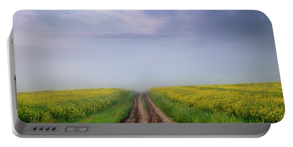 Square Portable Battery Charger featuring the photograph A Muddy Trail by Dan Jurak