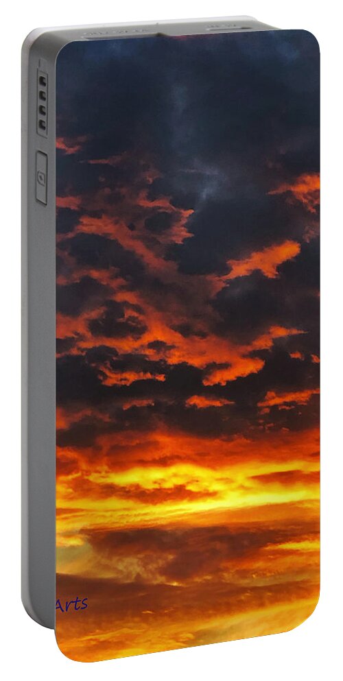 #sunrise # Sky #clouds #sunrise# #sky #sun #clouds #photoof Sunrise Portable Battery Charger featuring the photograph A New Awakening by Ruben Carrillo