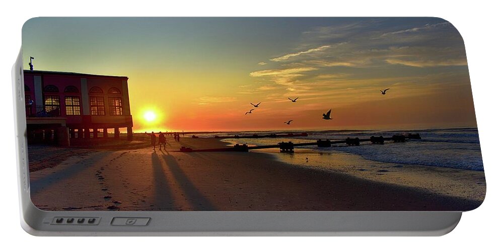 Sunrise Portable Battery Charger featuring the photograph A New Day Dawns by James DeFazio