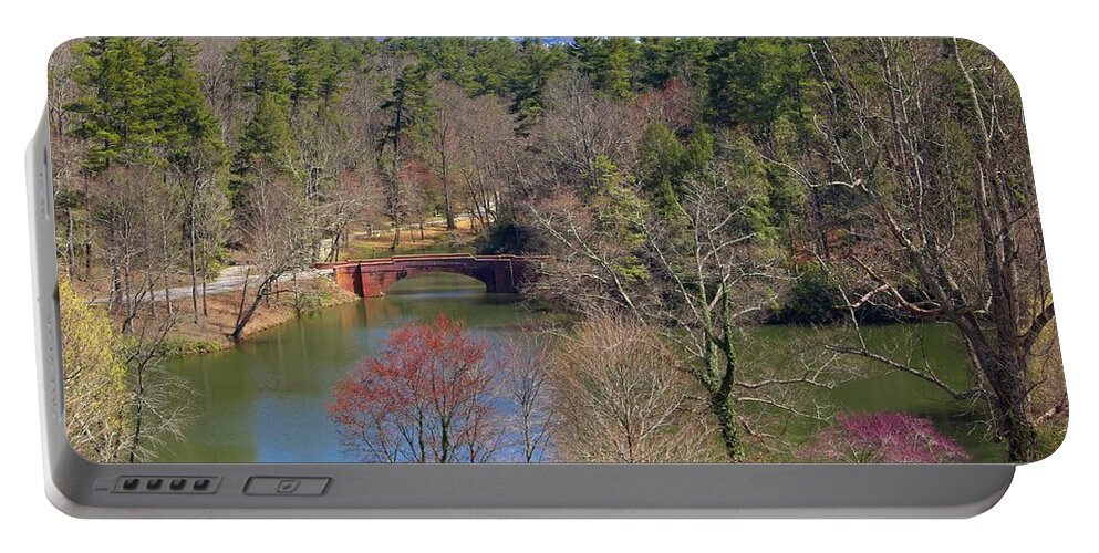 Pond Portable Battery Charger featuring the photograph A Place To Ponder by Allen Nice-Webb