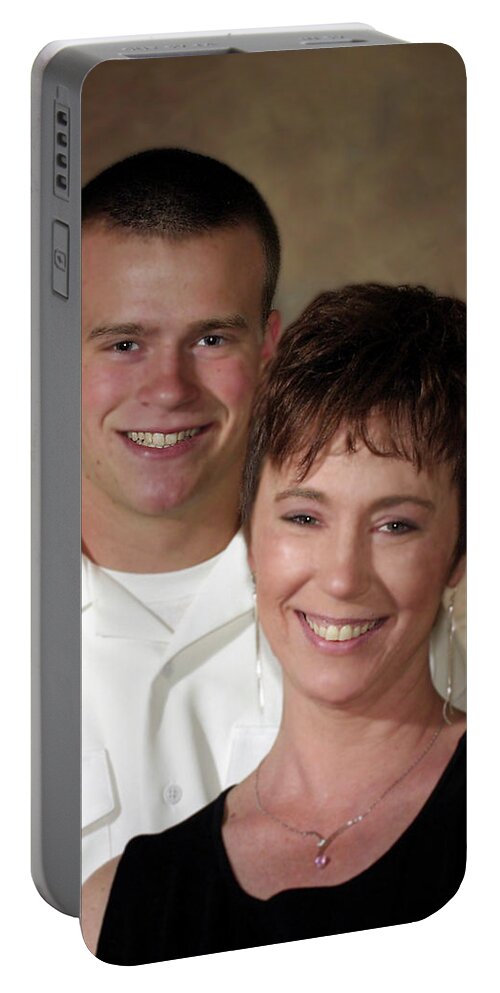 Studio Work Portable Battery Charger featuring the photograph A Proud Mom by Alan Hausenflock