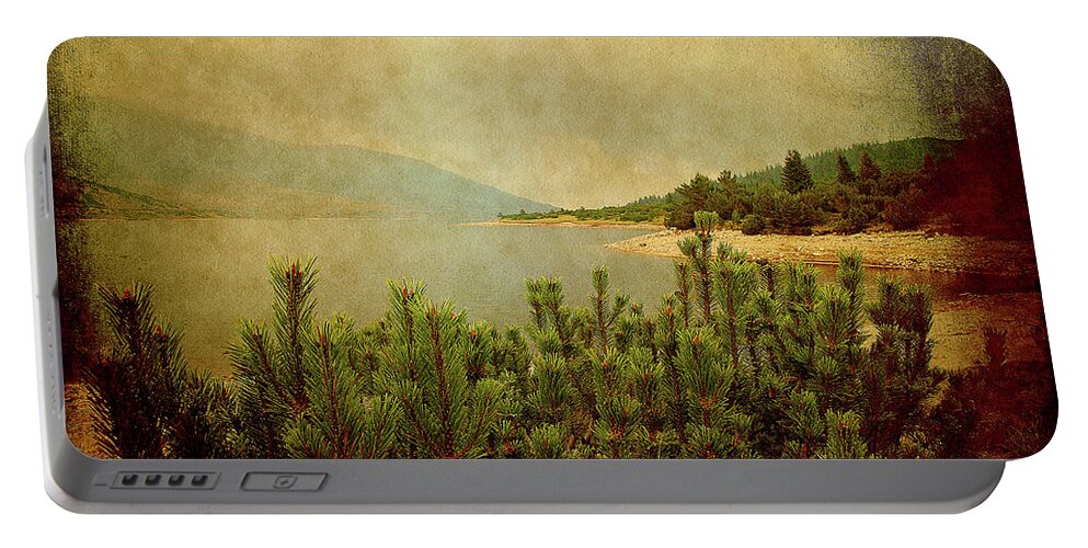 Reservoir Portable Battery Charger featuring the photograph A quiet moment before storm... by Milena Ilieva