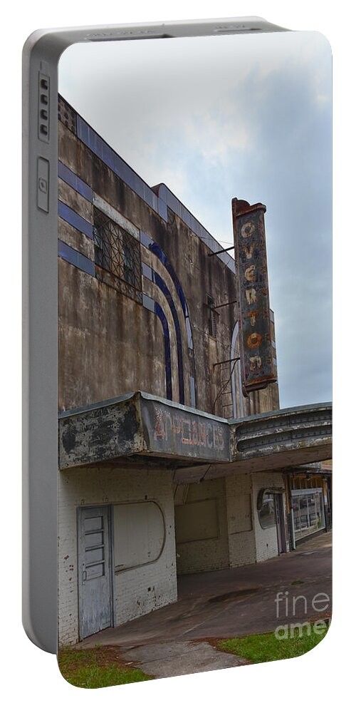 Overton Portable Battery Charger featuring the photograph Abandoned Overton Theater by Catherine Sherman