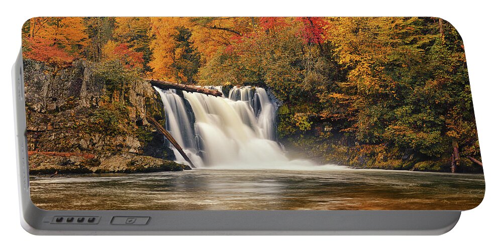 Abrams Falls Portable Battery Charger featuring the photograph Abrams Falls Autumn by Greg Norrell
