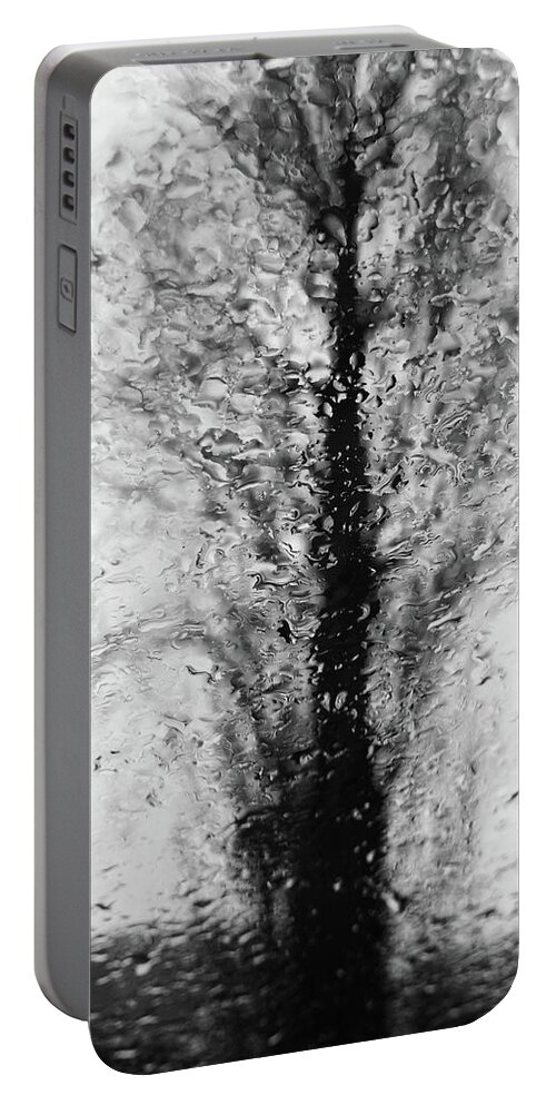 Rain Portable Battery Charger featuring the photograph Abstract tree by Paulo Goncalves