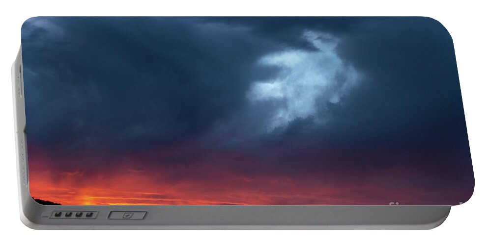 Natanson Portable Battery Charger featuring the photograph Alien Clouds by Steven Natanson