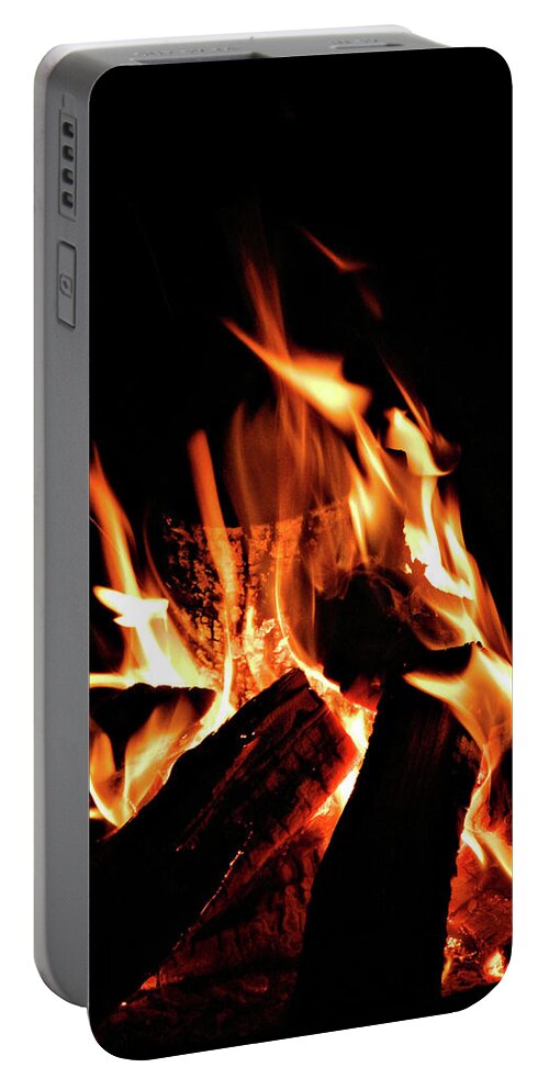 All Fired Up Portable Battery Charger featuring the photograph All Fired Up 12 by Cyryn Fyrcyd
