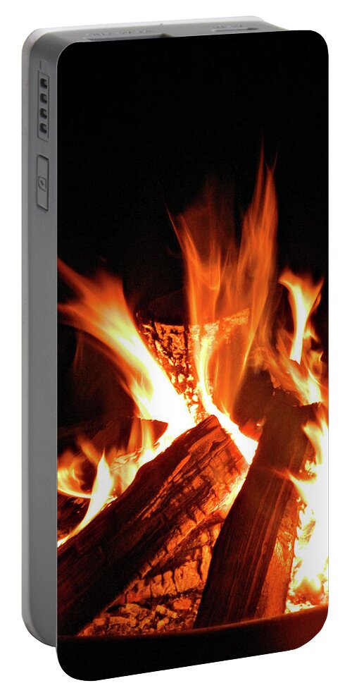 All Fired Portable Battery Charger featuring the photograph All Fired Up 7 by Cyryn Fyrcyd