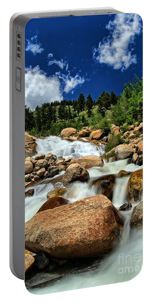 Boulder Portable Battery Charger featuring the photograph Alluvial Fan by Bill Frische
