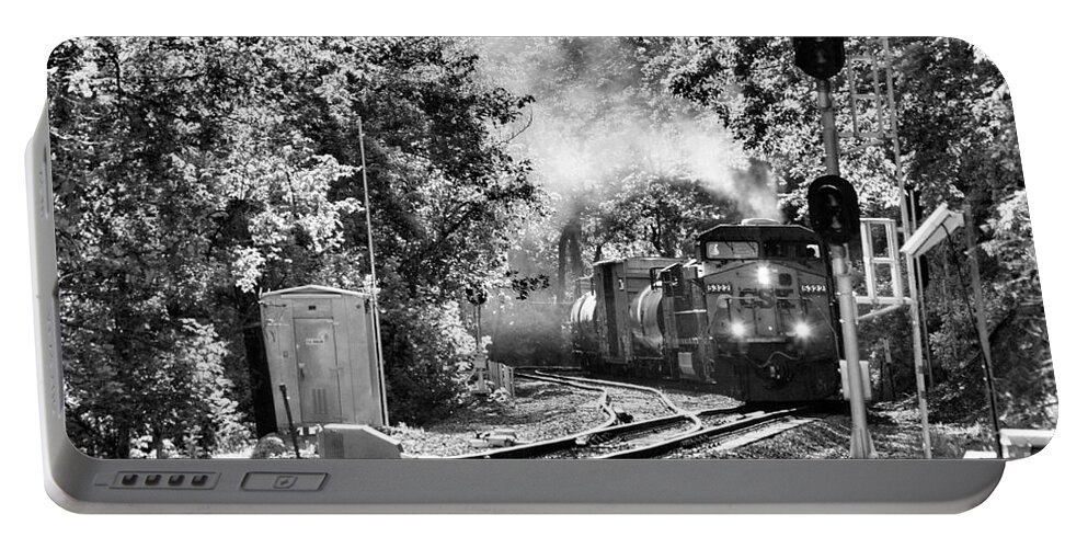 Csx Portable Battery Charger featuring the photograph Along the Old Main - No.14 - Our Turn by Steve Ember