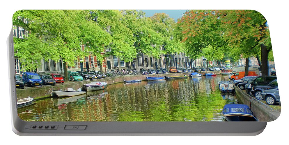 Travel Portable Battery Charger featuring the photograph Amsterdam by Sylvan Rogers
