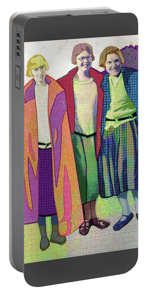 Ancestors Portable Battery Charger featuring the digital art Ancient Relations by Rod Whyte